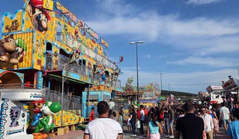 La feria de atracciones de San José en Burgos  abrió el domingo